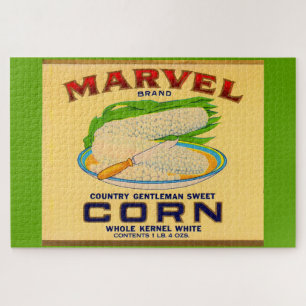 1930s Marvel canned corn label Jigsaw Puzzle