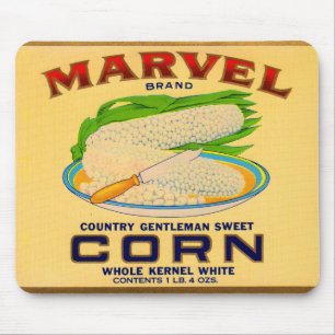 1930s Marvel canned corn label Mouse Pad