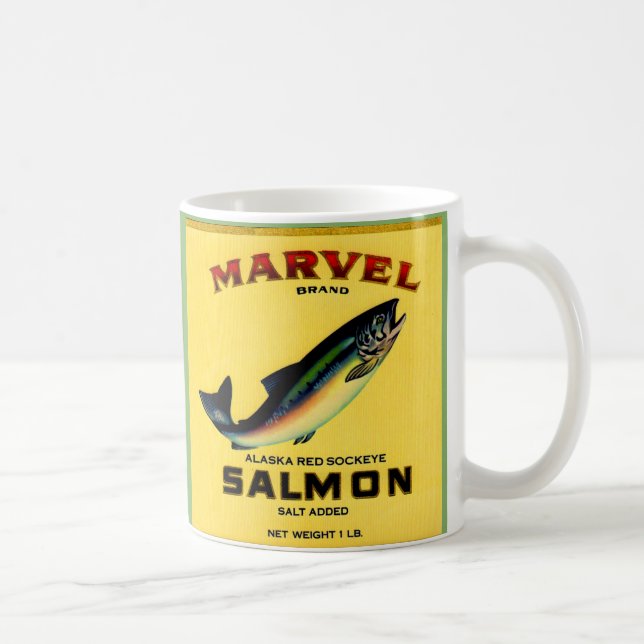 1930s Marvel salmon can label Coffee Mug (Right)