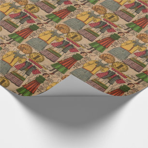 1930s paper doll Polish clothing