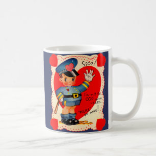 1930s police boy valentine coffee mug