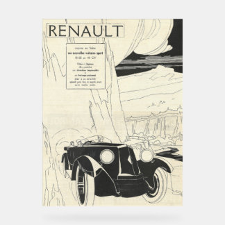 1930s Renault Advert from l'illustration Acrylic Sign