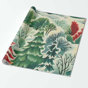 1930s Retro Christmas Wrapping Paper
