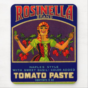 1930s Rosinella tomato paste can label no. 2 Mouse Pad