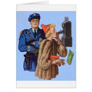 1930s traffic cop and rich lady arrestee