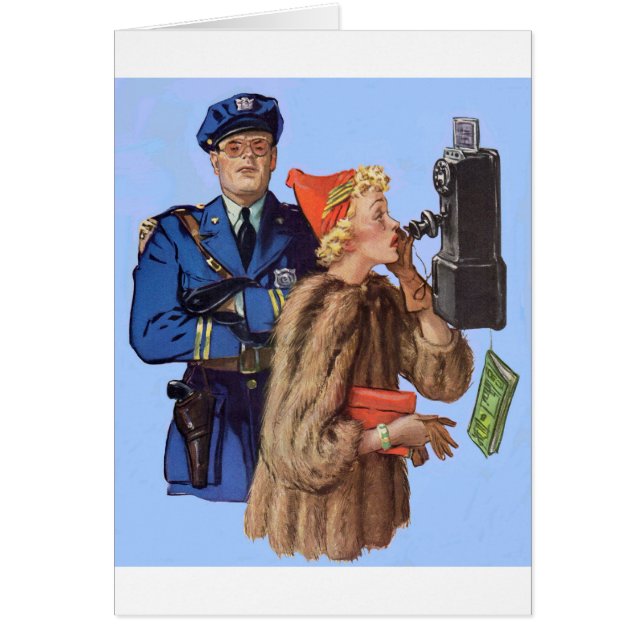 1930s traffic cop and rich lady arrestee (Front)