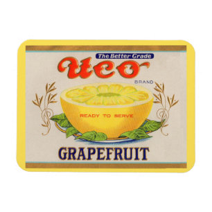1930s Uco Brand Grapefruit label Magnet
