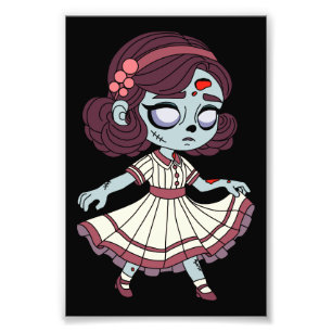 1930s Zombie Girl Photo Print