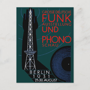 1931 German Radio and Music Expo Postcard