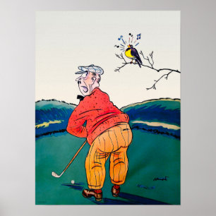 1931 Golf Watercolour Print