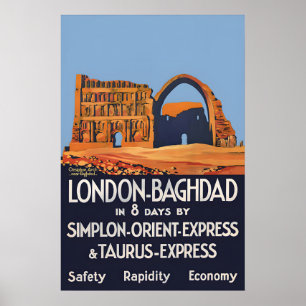 1931 Poster Orient Express London-Baghdad