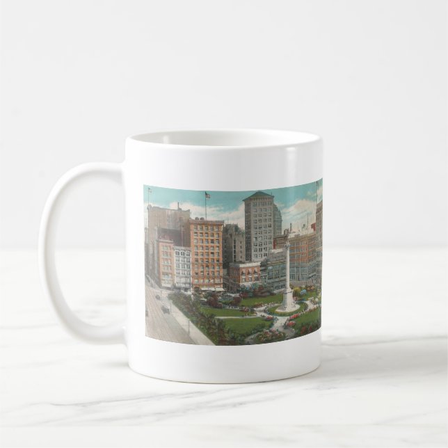 1931 Union Square, San Francisco, CA Coffee Mug (Left)