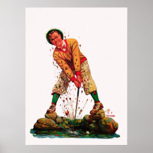 1932 Golf Illustration Print