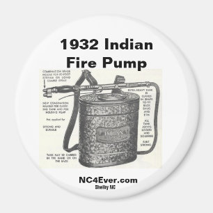 1932 Indian Fire Pump Magnet
