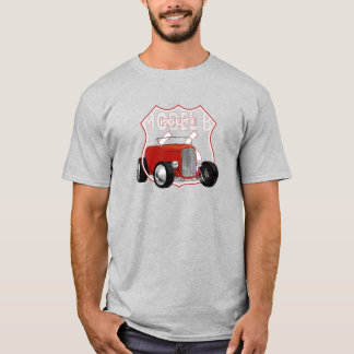 1932 Model B Hotrod. Red Hotrod. Route 66. T-Shirt
