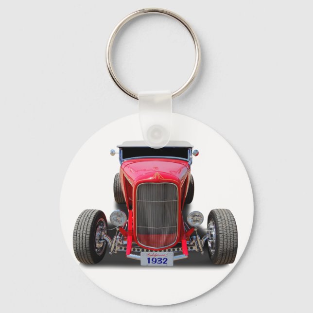 1932  Red Roadster Key Ring (Front)