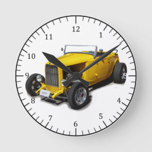 1932 yellow roaster clock