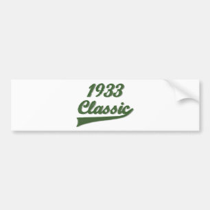 1933 Classic Bumper Sticker