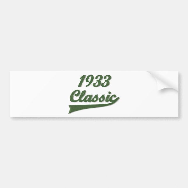 1933 Classic Bumper Sticker (Front)