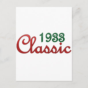 1933 Classic Postcard