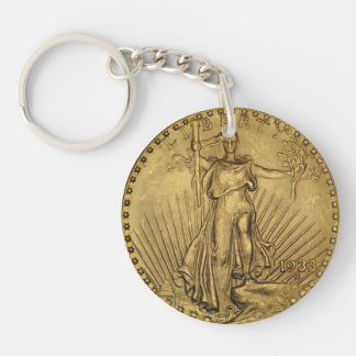 1933 Double Eagle Gold Coin Key Ring