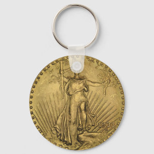 1933 Double Eagle Gold Coin Key Ring
