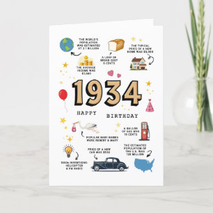 1934 Birthday Card For Dad or Mom