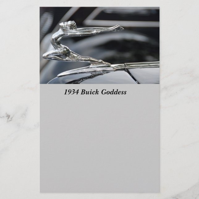 1934 Buick Goddess Hood Ornament (Front)