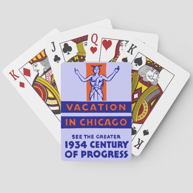 1934 Chicago Century of Progress Playing Cards (Back)