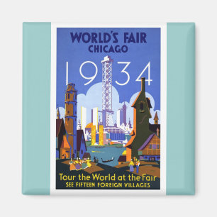 1934 Chicago World's Fair Magnet