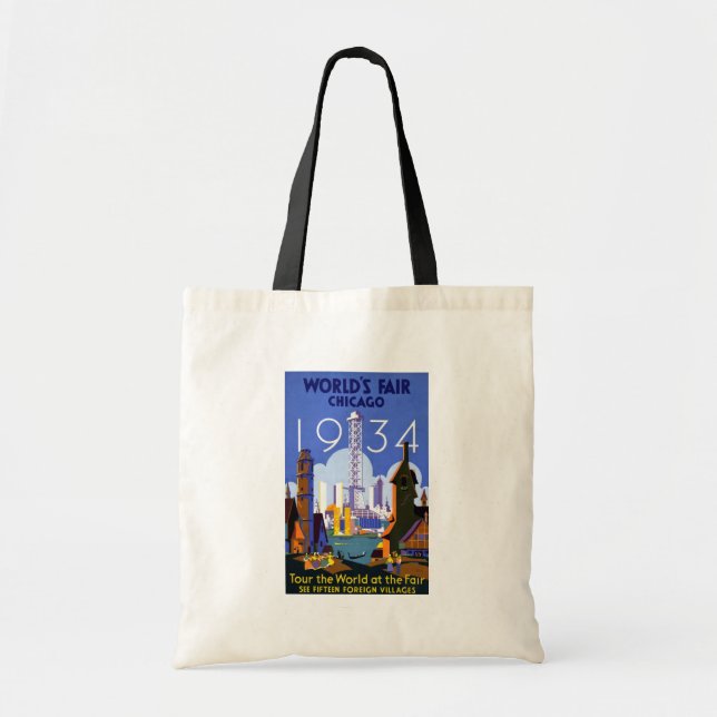 1934 Chicago World's Fair Tote Bag (Front)