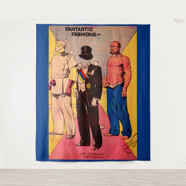 1934 Dr. Zarkov Flash Gordon comics Tapestry (Front)
