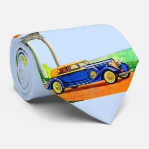 1934 Lincoln model KA print Tie