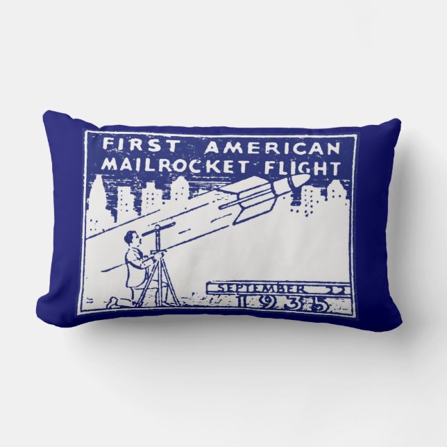 1935 American Rocket Mail Lumbar Cushion (Front)