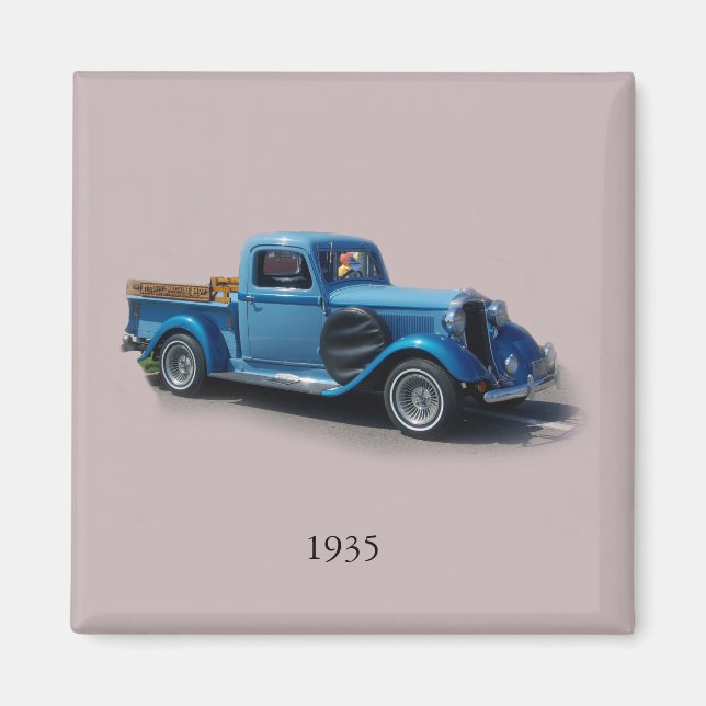 1935 Blue Truck magnet (Front)