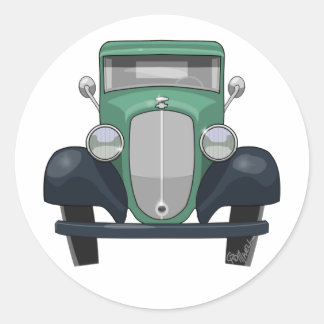 1935 Chevy Pickup Classic Round Sticker