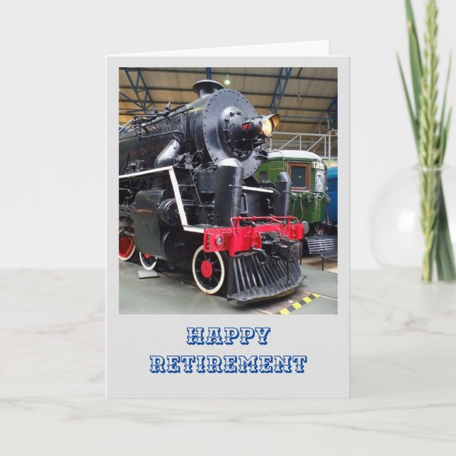 1935 KF7 Steam Locomotive Retirement card (Front)