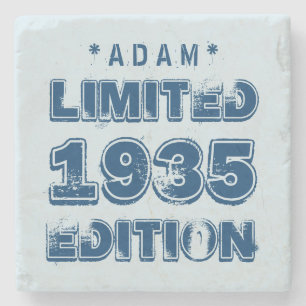 1935 or Any Year Birthday Limited Edition 80th V2Z Stone Coaster