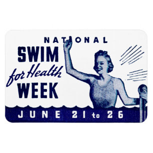 1935 Swim For Health Magnet