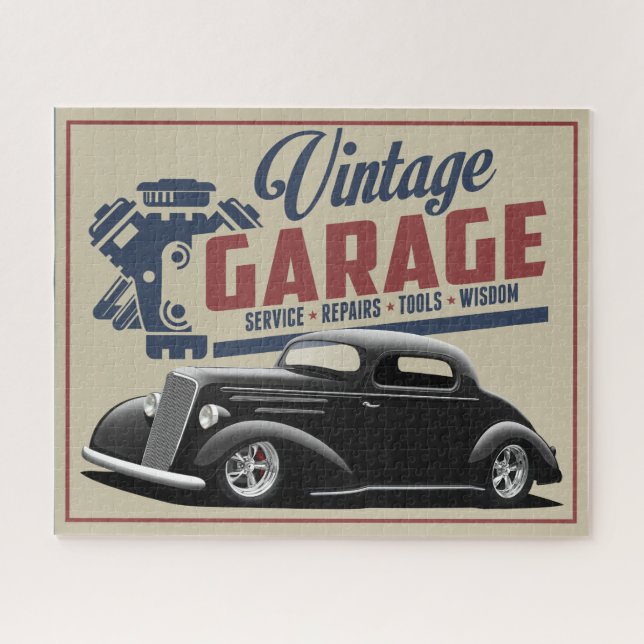 1935 Vintage Garage Jigsaw Puzzle (Horizontal)