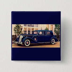 1936 blue Packard 15 Cm Square Badge