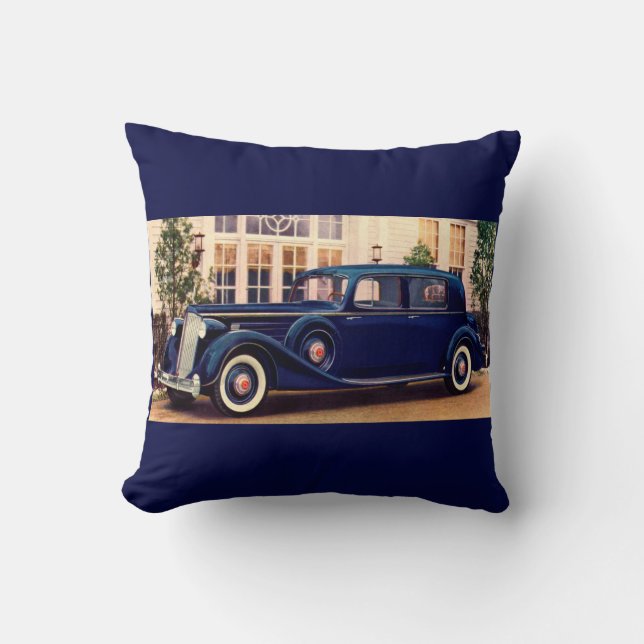 1936 blue Packard Cushion (Front)