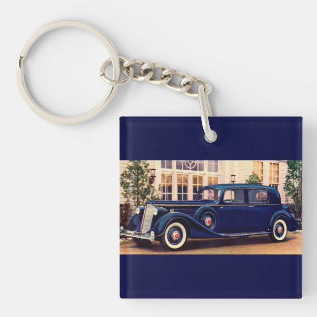 1936 blue Packard Key Ring (Front)