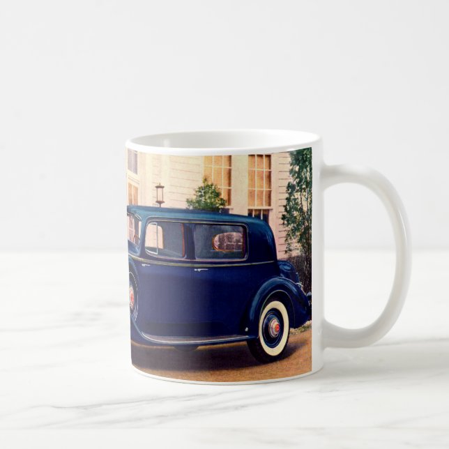 1936 blue Packard Twelve Club Sedan Coffee Mug (Right)