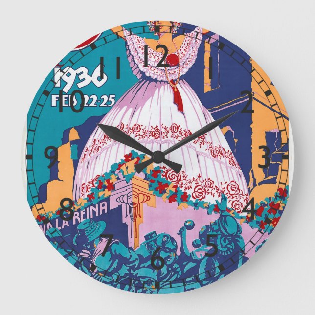 1936 Carnival, Feb. 22-25, Panama Large Clock (Front)