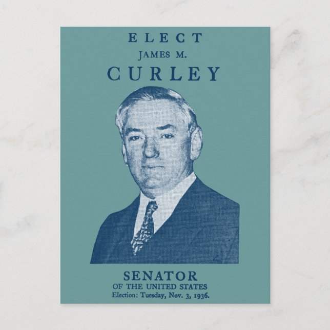 1936 Elect Curley to Congress Postcard (Front)