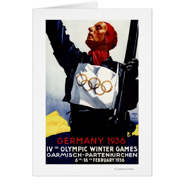 1936 Olympic Winter Games Advertisement Poster (Front)
