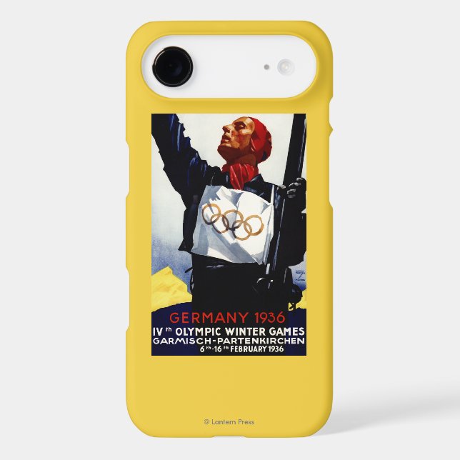 1936 Olympic Winter Games Advertisement Poster Case-Mate iPhone Case (Back)
