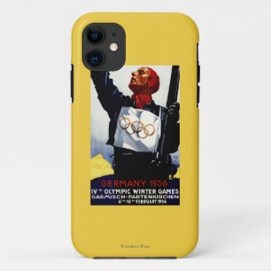 1936 Olympic Winter Games Advertisement Poster iPhone 11 Case