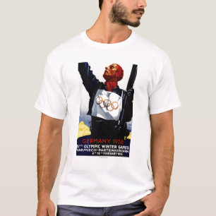 1936 Olympic Winter Games Advertisement Poster T-Shirt